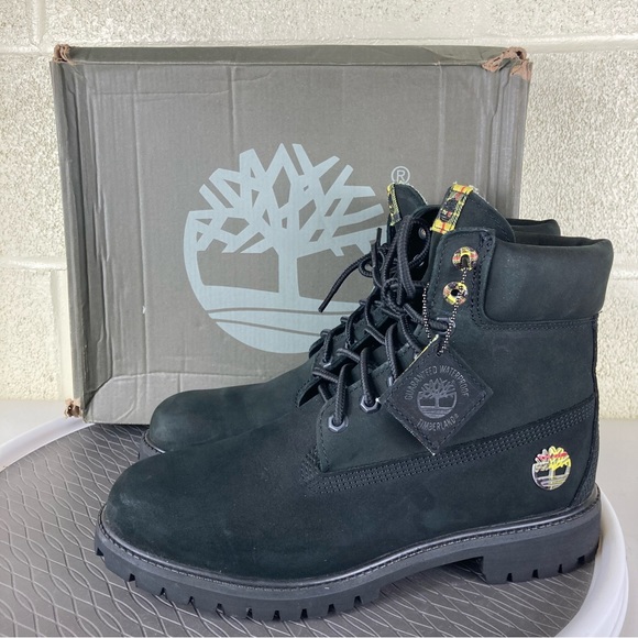 Timberland Other - Timberland Premium 6 Inch Waterproof Nubuck Black Boots Size 9